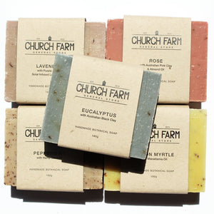 Church Farm Natural Soap - Eucalyptus with Activated Charcoal