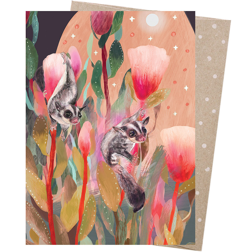 Greeting Card - Sugar Gliders - Amber Somerset