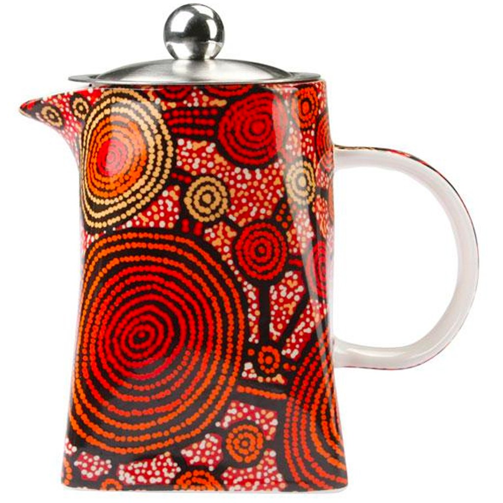 Teapot - Emu Dreaming by Teddy Gibson