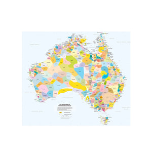 AIATSIS map of Indigenous Australia -  Small Foldedo