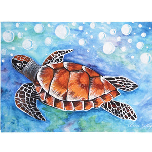 Turtle Journey - Greeting Card