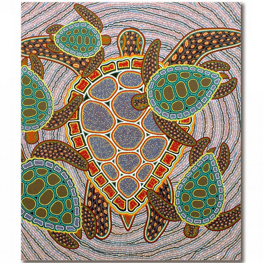 Greeting Card -Turtles by Oral Roberts