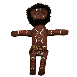 Aboriginal Warrior Man Doll