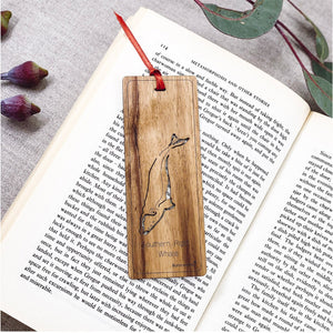 Wooden Bookmark - Whale