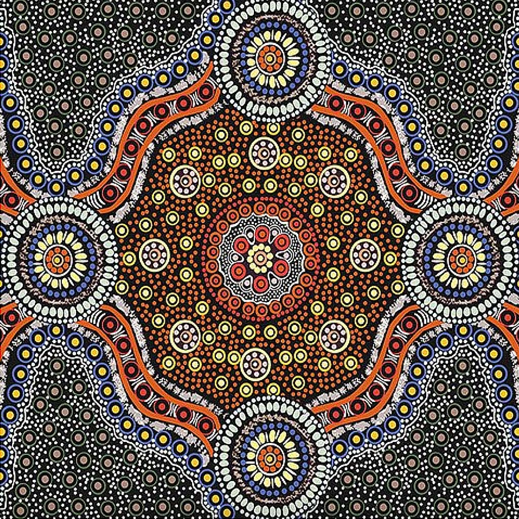 Wild Bush Flowers Black by Layla Campbell