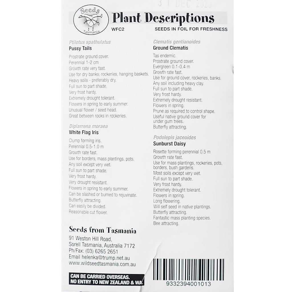 Wildflower Collection - Seeds - Collection 2 - Planet Corroboree